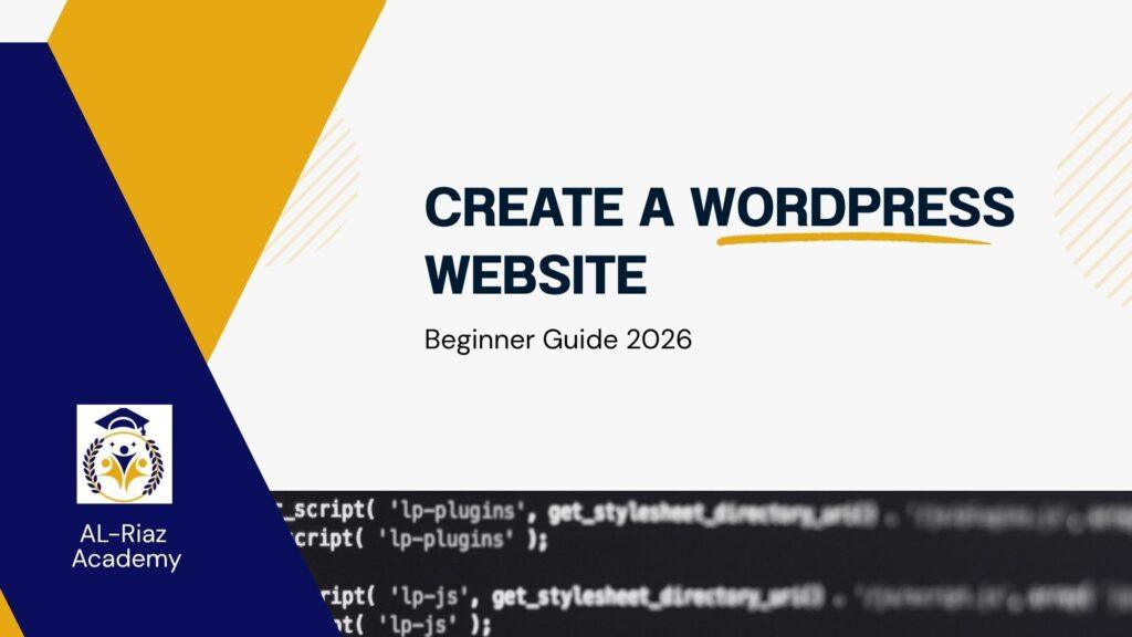 Create WordPress Website in 2026